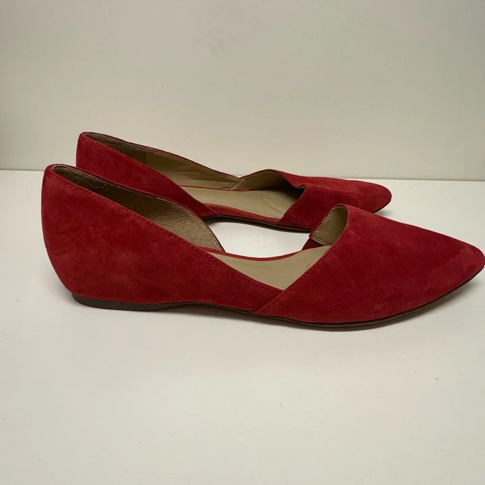 Naturalizer Red Suede Flats | size 9.5 - Picture 11 of 11